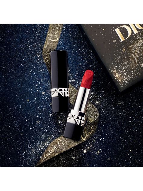 rouge dior golden nights lipstick gift set|Dior red lipstick.